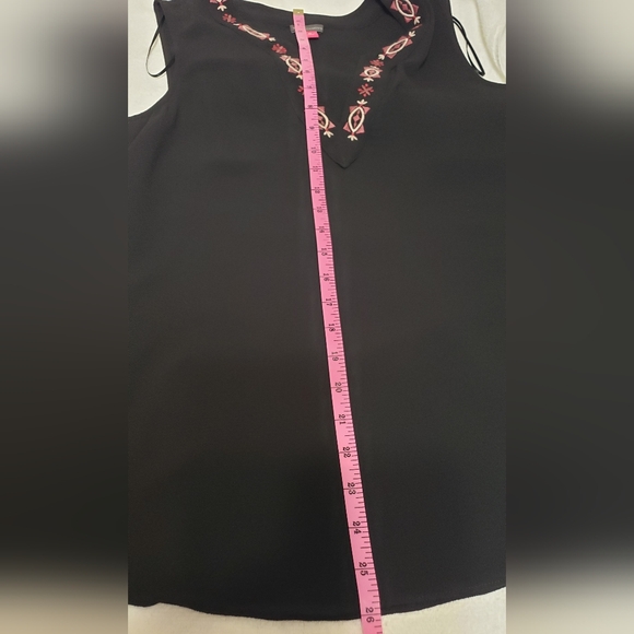 NWT Vince Camuto Women’s Bloom Rich Black Tank Size M - Picture 10 of 15